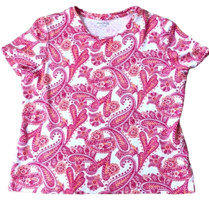 3/$25 Studio Works Paisley T-shirt Size PL